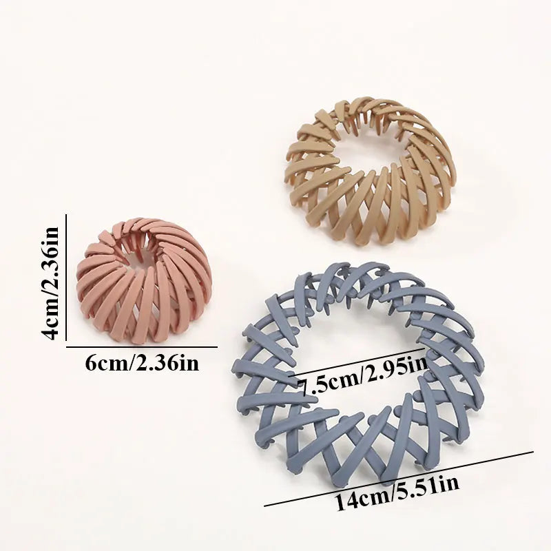 "Matte Korean-Style Hair Claw Clips for Women"