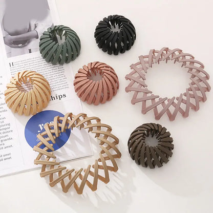 "Matte Korean-Style Hair Claw Clips for Women"
