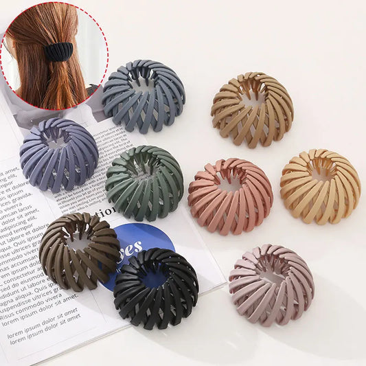 "Matte Korean-Style Hair Claw Clips for Women"